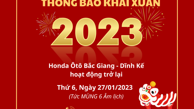 THÔNG BÁO KHAI XUÂN 2023