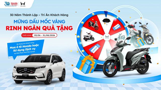 MỪNG DẤU MỐC VÀNG – RINH NGÀN QUÀ TẶNG | Honda Ôtô Bắc Giang