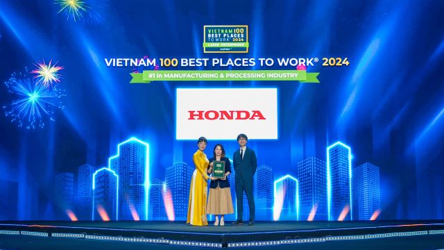 Honda Việt Nam tự hào được xướng tên tại sự kiện Vinh danh Nơi làm việc tốt nhất Việt Nam 2024