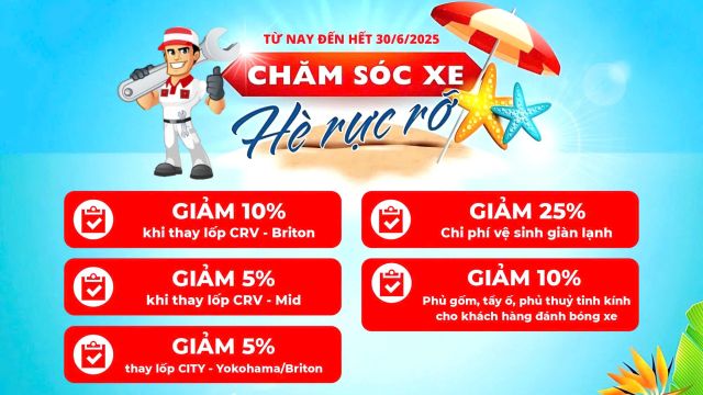 Khuyến Mại Dịch Vụ Ô Tô Honda – Ưu Đãi Hè Rực Rỡ Tại Honda Ôtô Bắc Giang - Dĩnh Kế