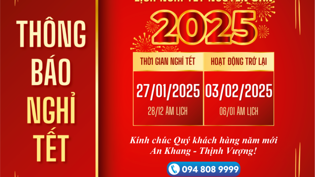 THÔNG BÁO LỊCH NGHỈ TẾT NGUYÊN ĐÁN 2025 | Honda Ôtô Bắc Giang