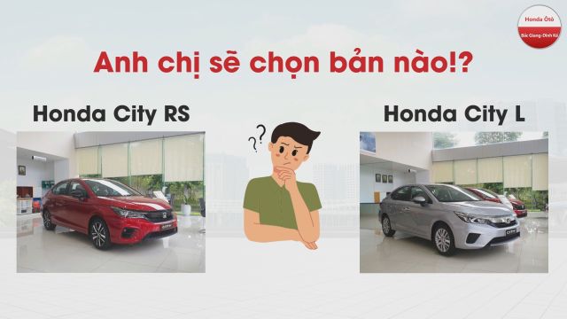 Chênh lệch nhau 30 triệu. Chọn Honda City RS hay Honda City L?
