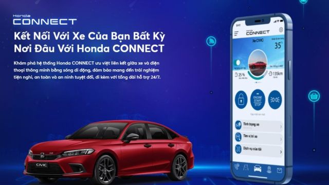 Kết nối xe của bạn bất kỳ nơi đâu với Honda CONNECT