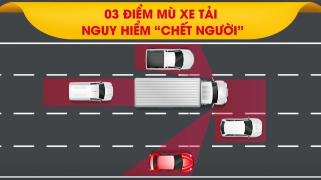 3 điểm mù xe tải tiềm ẩn mối nguy hiểm “chết người”