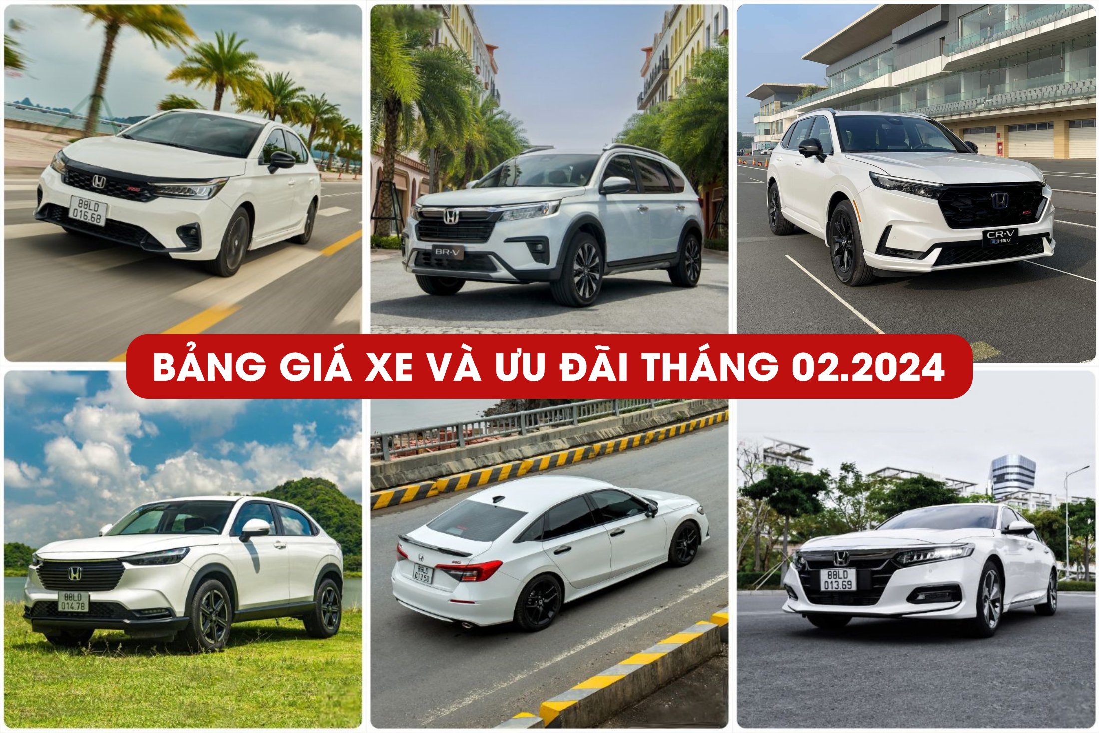 BẢNG GIÁ XE VÀ ƯU ĐÃI THÁNG 02/2024 | Honda Ôtô Bắc Giang