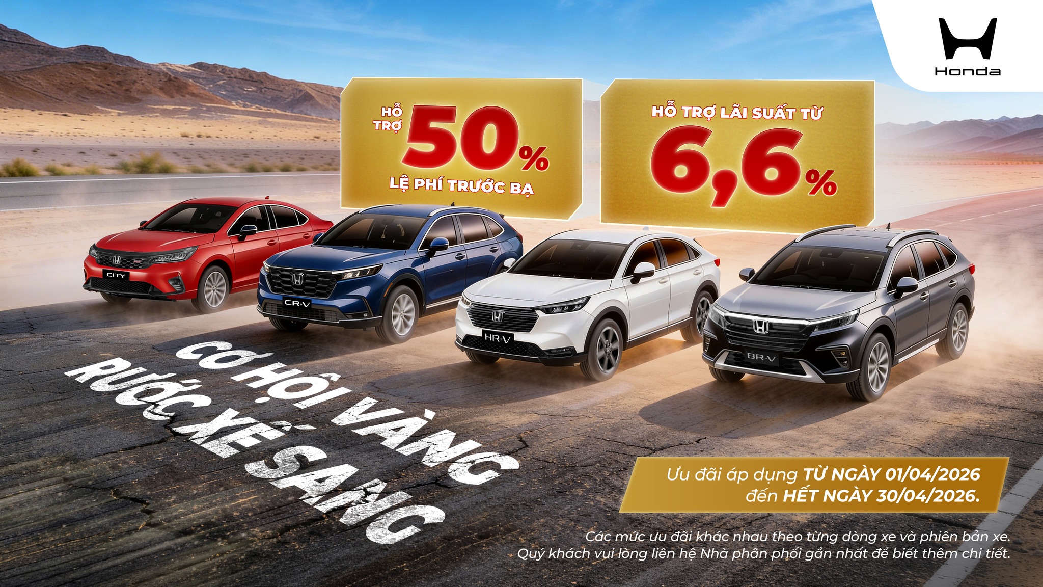 Cơ hội vàng – Rước xế sang | Chương trình khuyến mại T4.2026 | Honda Ôtô Bắc Giang